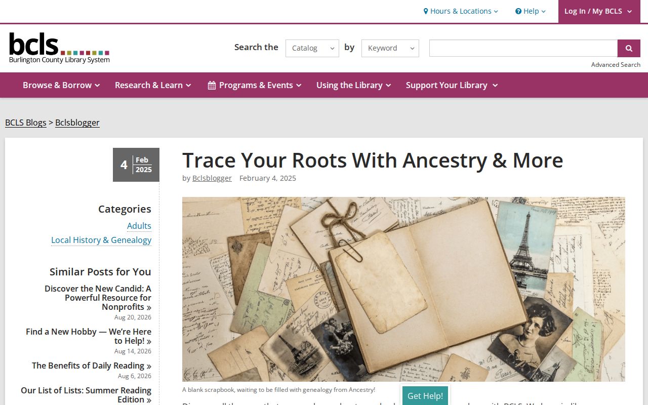 Burlington County city directory New Jersey Room research guidance