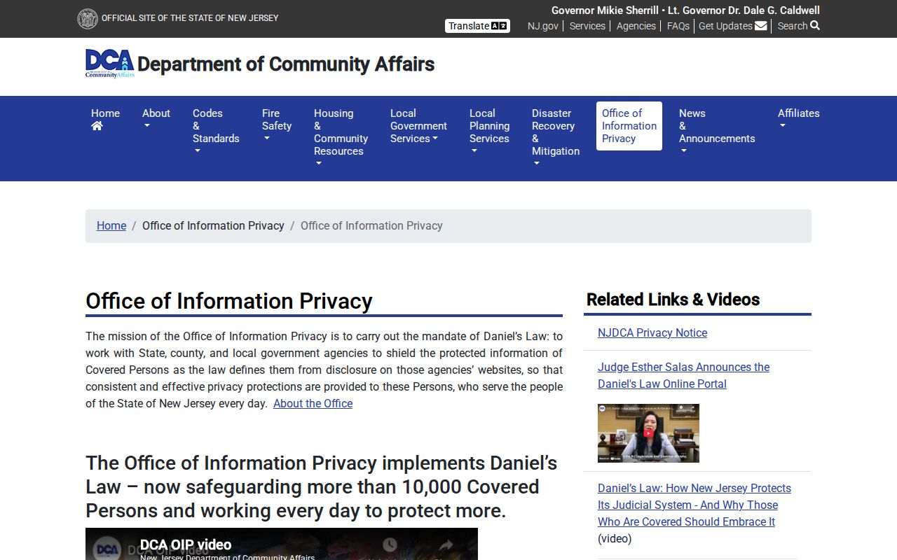 Burlington County neighbors privacy source for New Jersey Daniel's Law